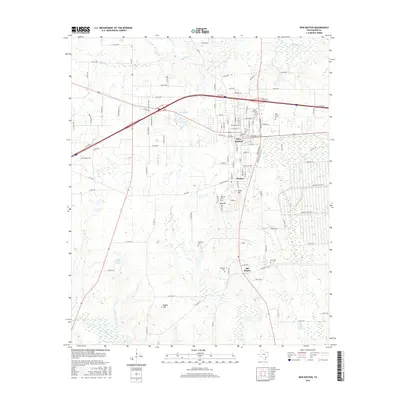 2016 Map of New Boston, 2016 Print