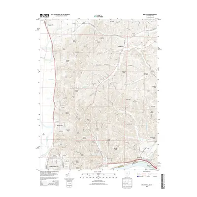 2013 Map of New Boston, 2013 Print