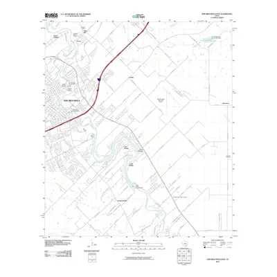 2010 Map of New Braunfels East, 2010 Print