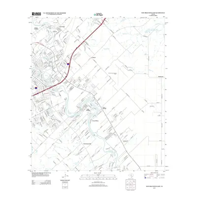 2013 Map of New Braunfels East, 2013 Print