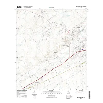 2016 Map of New Braunfels West, 2016 Print