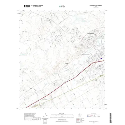 2019 Map of New Braunfels West, 2019 Print