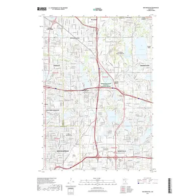 2019 Map of New Brighton, 2019 Print
