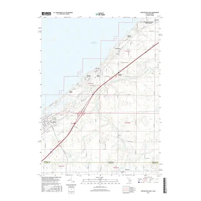 2017 Map of New Buffalo East, 2017 Print