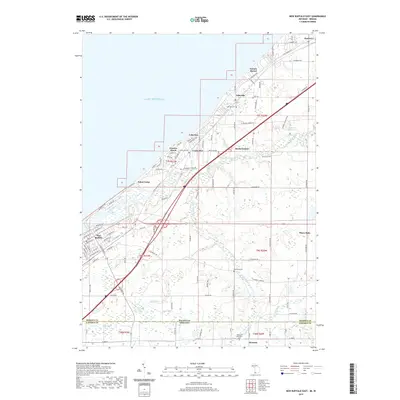 2019 Map of New Buffalo East, 2019 Print