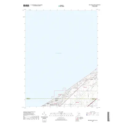 2019 Map of New Buffalo West, 2019 Print