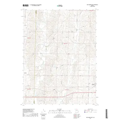 2017 Map of New Cambria West, 2017 Print