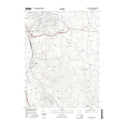 2016 Map of New Castle South, 2016 Print
