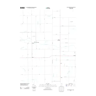 2013 Map of New Corydon, 2013 Print