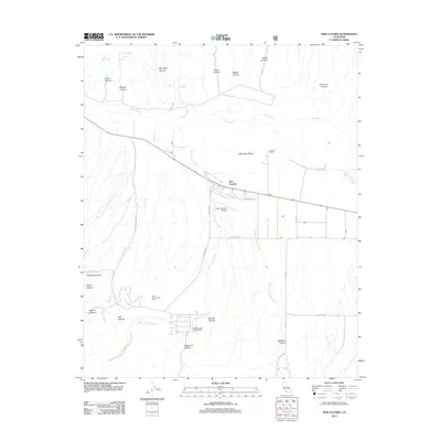 2012 Map of New Cuyama, 2012 Print