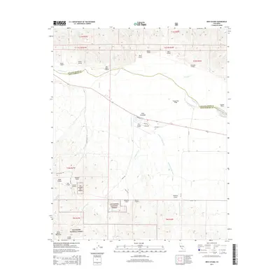 2015 Map of New Cuyama, 2015 Print