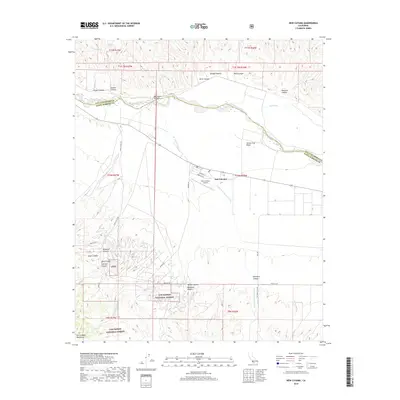 2018 Map of New Cuyama, 2018 Print
