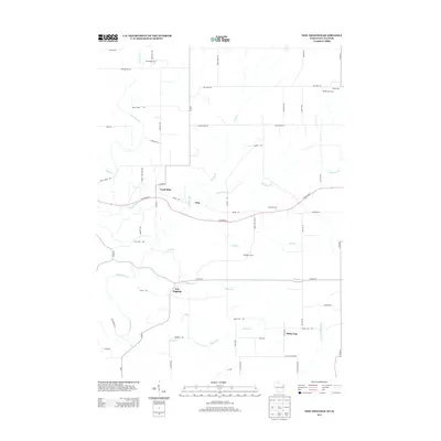 2013 Map of New Diggings, 2013 Print