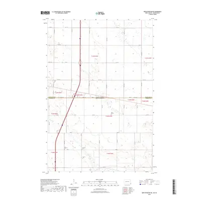 2018 Map of New Effington NE, 2018 Print