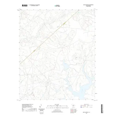 2020 Map of New Ellenton SE, 2020 Print