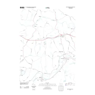 2013 Map of New Florence, 2013 Print