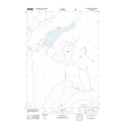 2012 Map of New Fork Lakes, 2012 Print