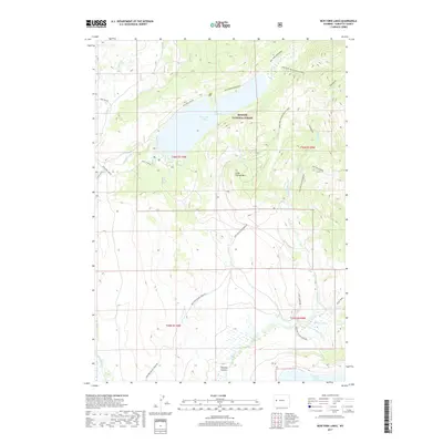 2017 Map of New Fork Lakes, 2017 Print
