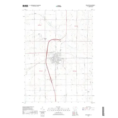 2018 Map of New Hampton, 2018 Print