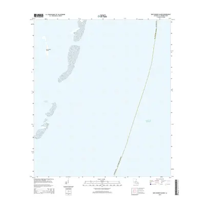2015 Map of New Harbor Islands, 2015 Print