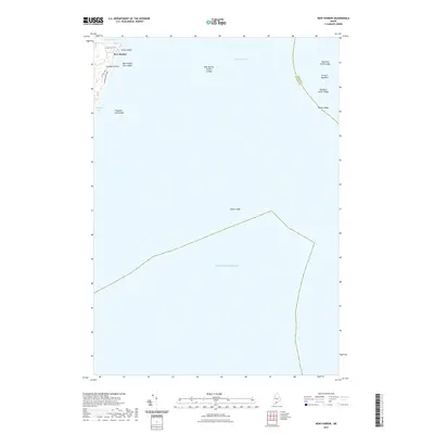 2021 Map of New Harbor, 2021 Print