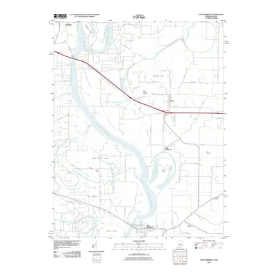 2010 Map of New Harmony, 2010 Print