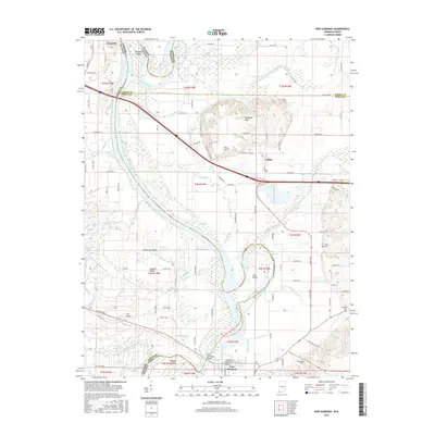 2016 Map of New Harmony, 2016 Print