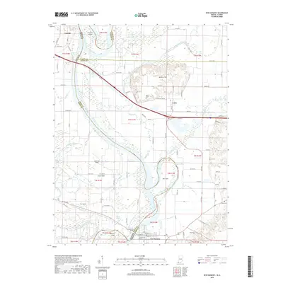 2019 Map of New Harmony, 2019 Print