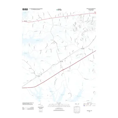 2013 Map of New Hill, 2013 Print