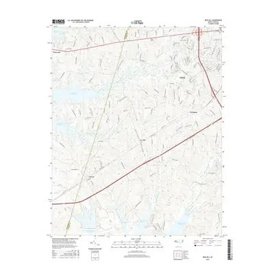 2016 Map of New Hill, 2016 Print