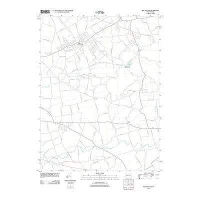 2010 Map of New Holland, 2010 Print