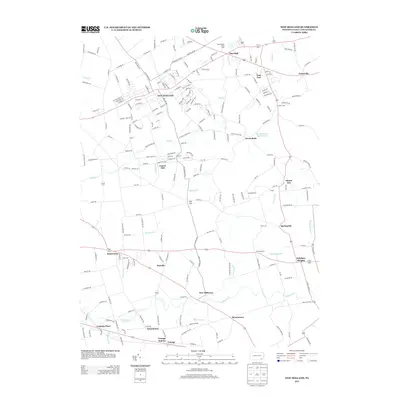 2013 Map of New Holland, 2013 Print