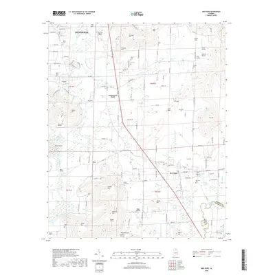 2018 Map of New Hope, 2018 Print