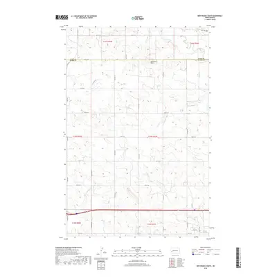2018 Map of New Hradec South, 2018 Print