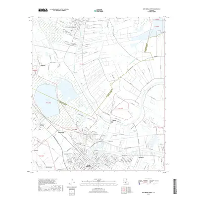 2018 Map of New Iberia North, 2018 Print