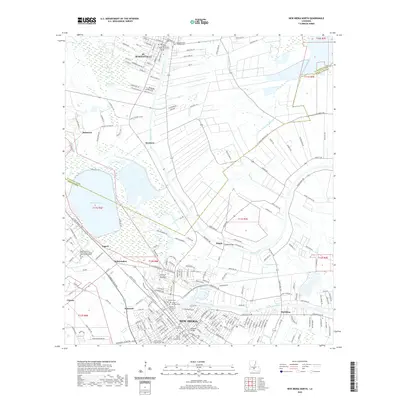 2020 Map of New Iberia North, 2020 Print