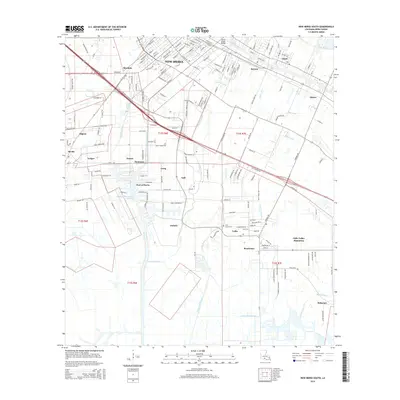 2015 Map of New Iberia South, 2015 Print