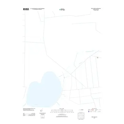 2013 Map of New Lake, 2013 Print