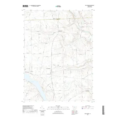 2019 Map of New Lebanon, 2019 Print