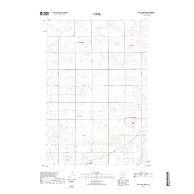 2017 Map of New Leipzig North, 2017 Print