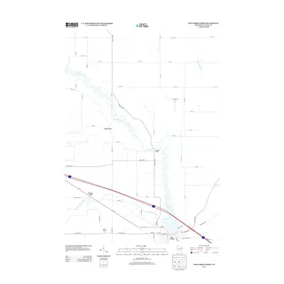 2013 Map of New Lisbon North, 2013 Print