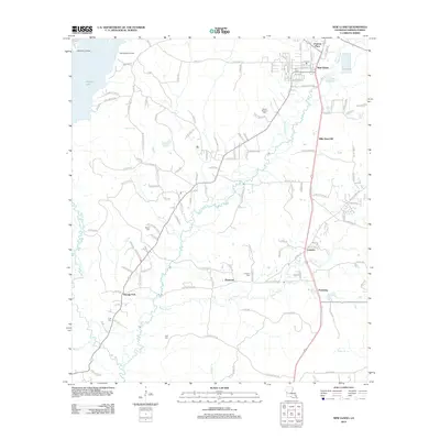 2012 Map of New Llano, 2012 Print