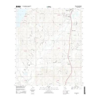 2015 Map of New Llano, 2015 Print