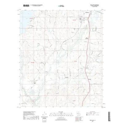 2018 Map of New Llano, 2018 Print