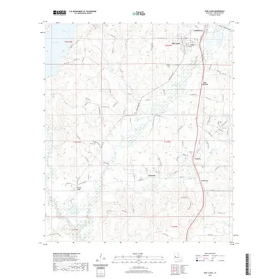 2020 Map of New Llano, 2020 Print