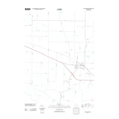 2013 Map of New London, 2013 Print