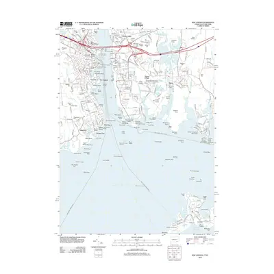 2012 Map of New London, 2012 Print