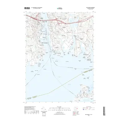 2018 Map of New London, 2018 Print