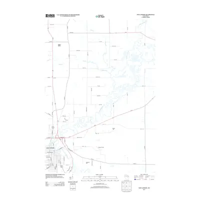 2013 Map of New London, 2013 Print