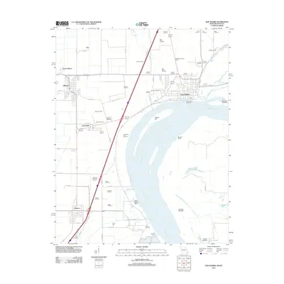 2012 Map of New Madrid, 2012 Print